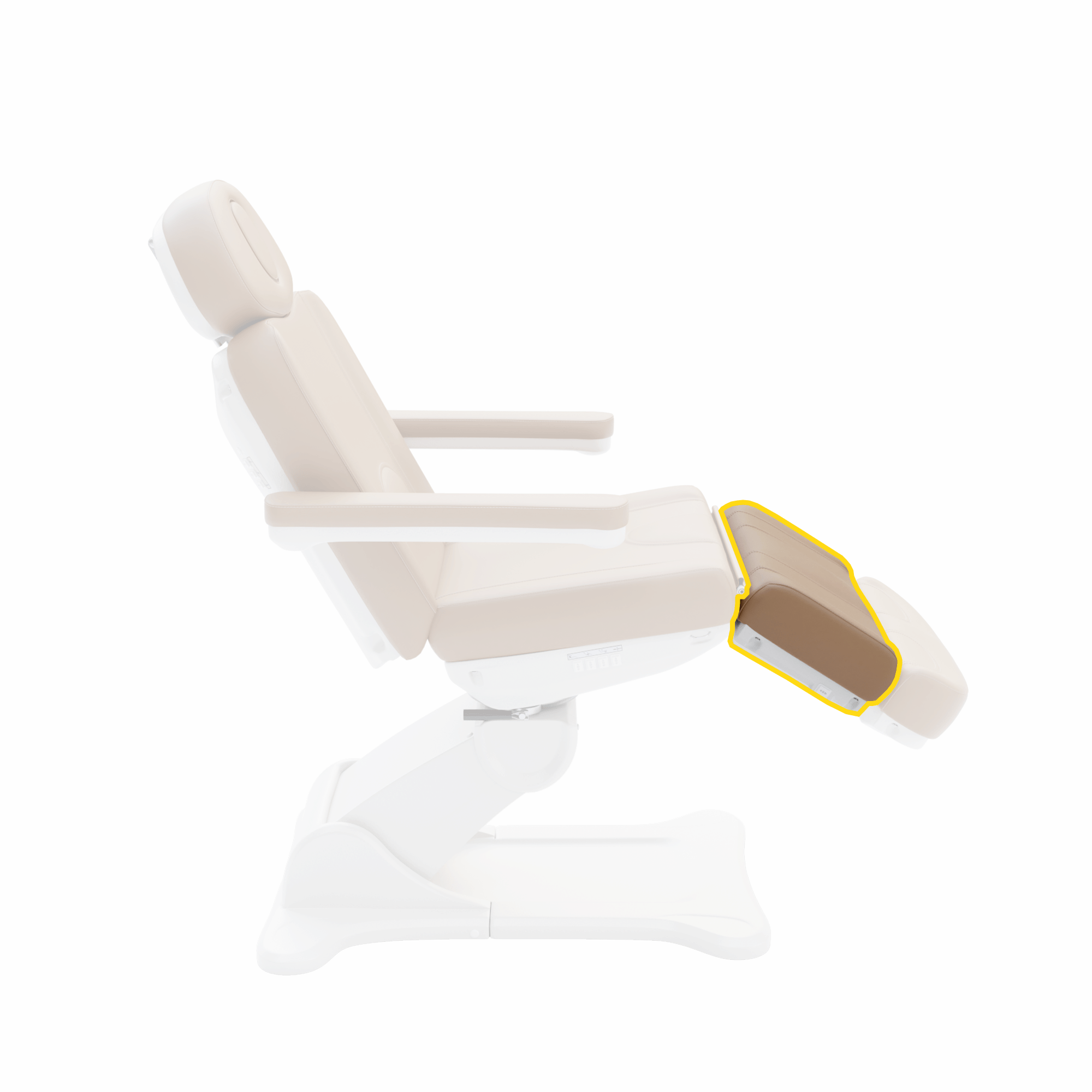 2246B Dental Treatment Chair with Adjustable Leg Rest - Complete Main Unit for Comfortable Patient Care in Dental Clinics