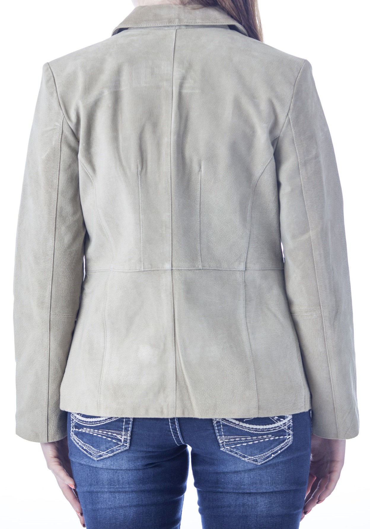 REED Women's Genuine Suede Leather Jacket - Stylish Fashion Outerwear for Fall & Winter | Perfect for Casual Outings, Office Wear & Date Nights