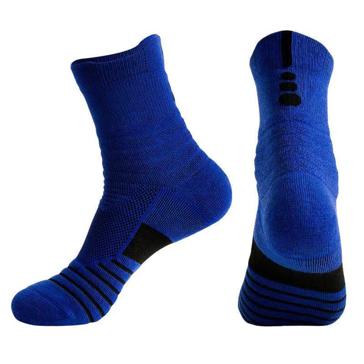 **Breathable Basketball Socks for Men & Women - 4 Pack Thick Compression Crew Socks for Running, Sports & Outdoor Activities - Perfect for Gym, Training & Daily Wear**