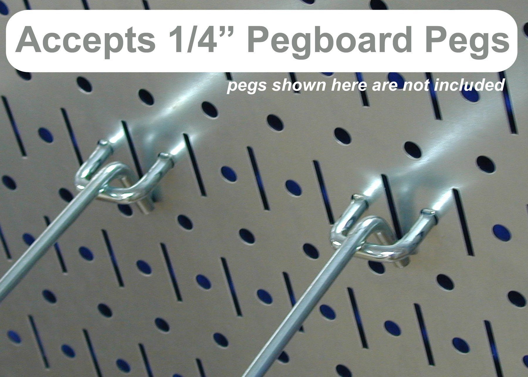 Wall Control Pegboard Garden Tool Organizer Kit - Blue Pegboard with White Accessories for Garage, Shed & Workshop Storage & Organization - Perfect for Hanging Garden Supplies, Tools & Equipment