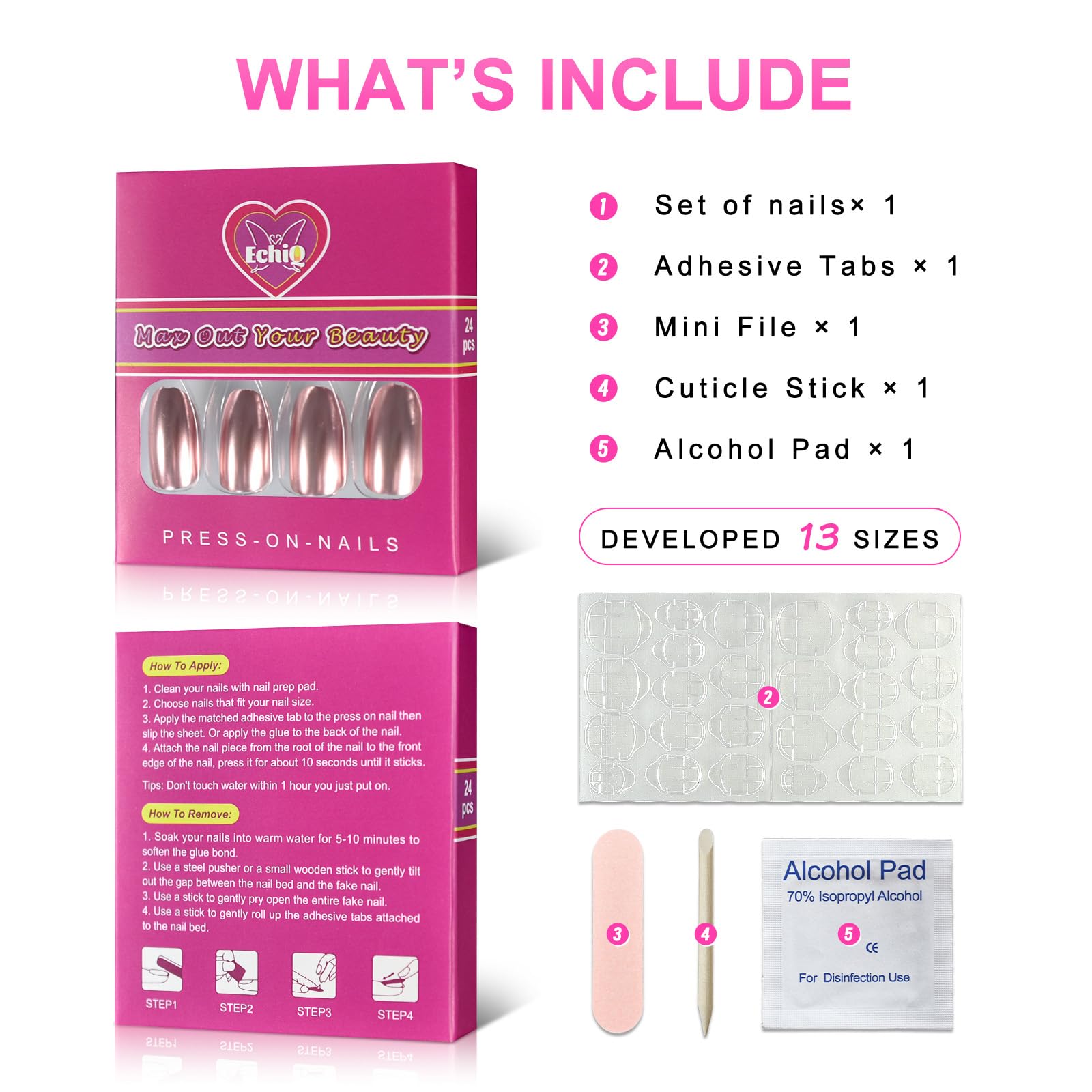 Elegant Oval Fake Nails - Light Pink False Nails for Women, Cool Style Press-on Nails with Mirror Finish | Perfect for Parties, Weddings & Date Nights (Style N18)
