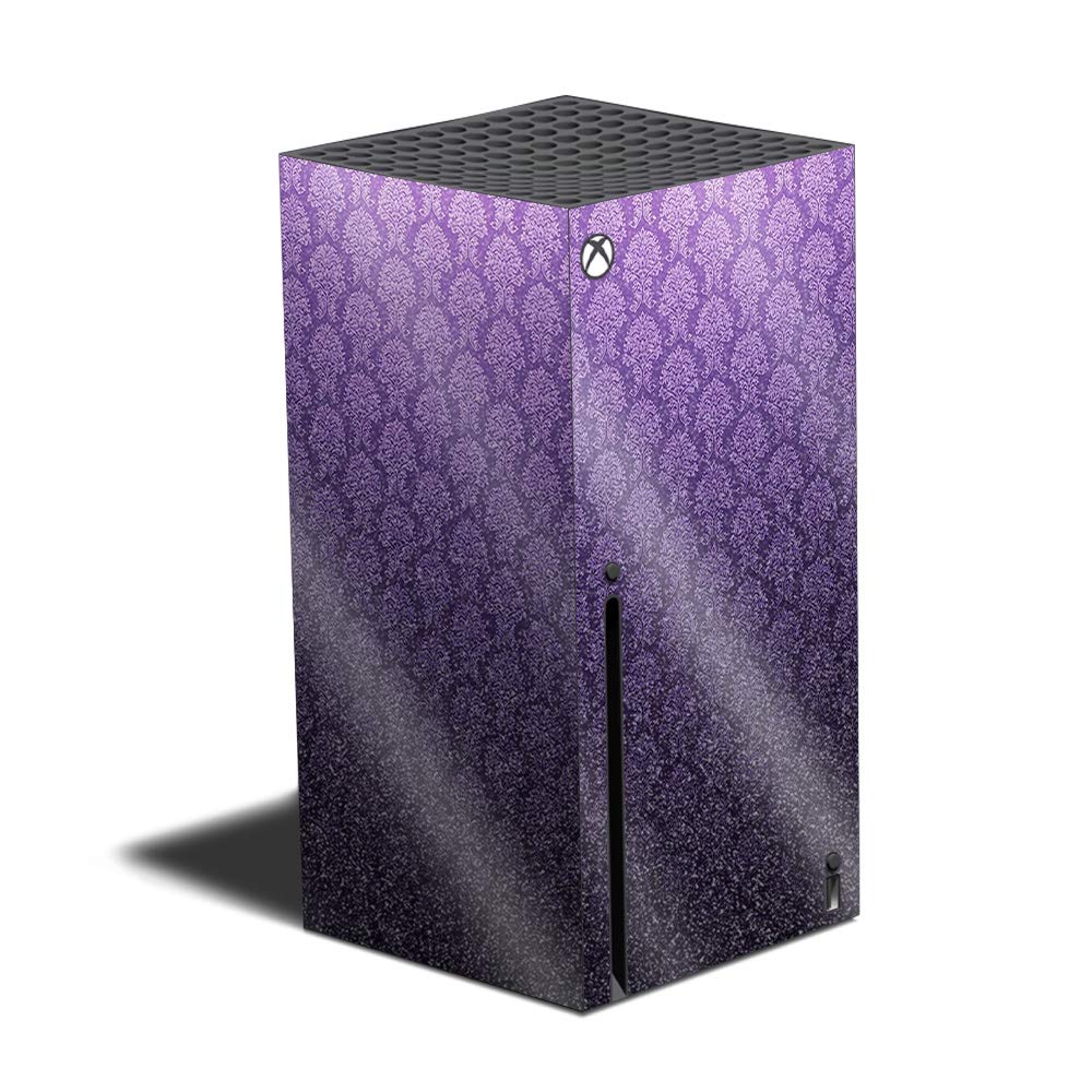 MightySkins Glossy Glitter Skin for Xbox Series X - Antique Purple | Premium Durable High-Gloss Finish | Easy to Apply & Remove | Made in USA | Perfect for Gaming Setups & Personalized Console Protection