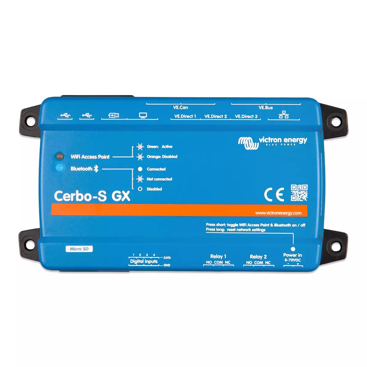Victron Cerbo GX MK2, GX and S GX - Smart Energy Monitoring System for Solar & Marine Applications | Remote Monitoring & Control Device for Off-Grid Power Systems