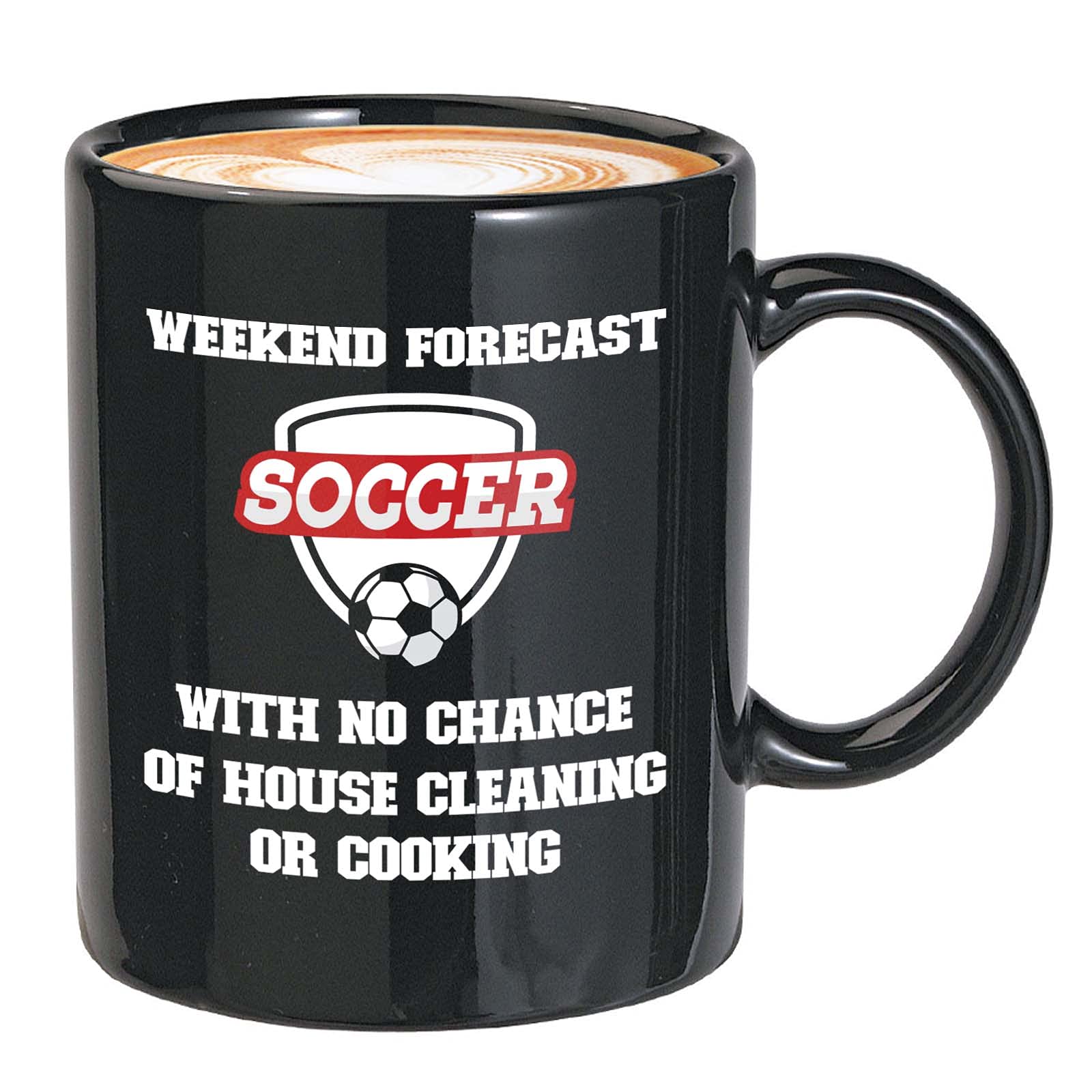 Bubble Hugs 11oz Black Sports Coffee Mug - Soccer Themed Gift for Athletes, Coaches & Referees - Perfect for Game Day, Office & Sports Enthusiasts