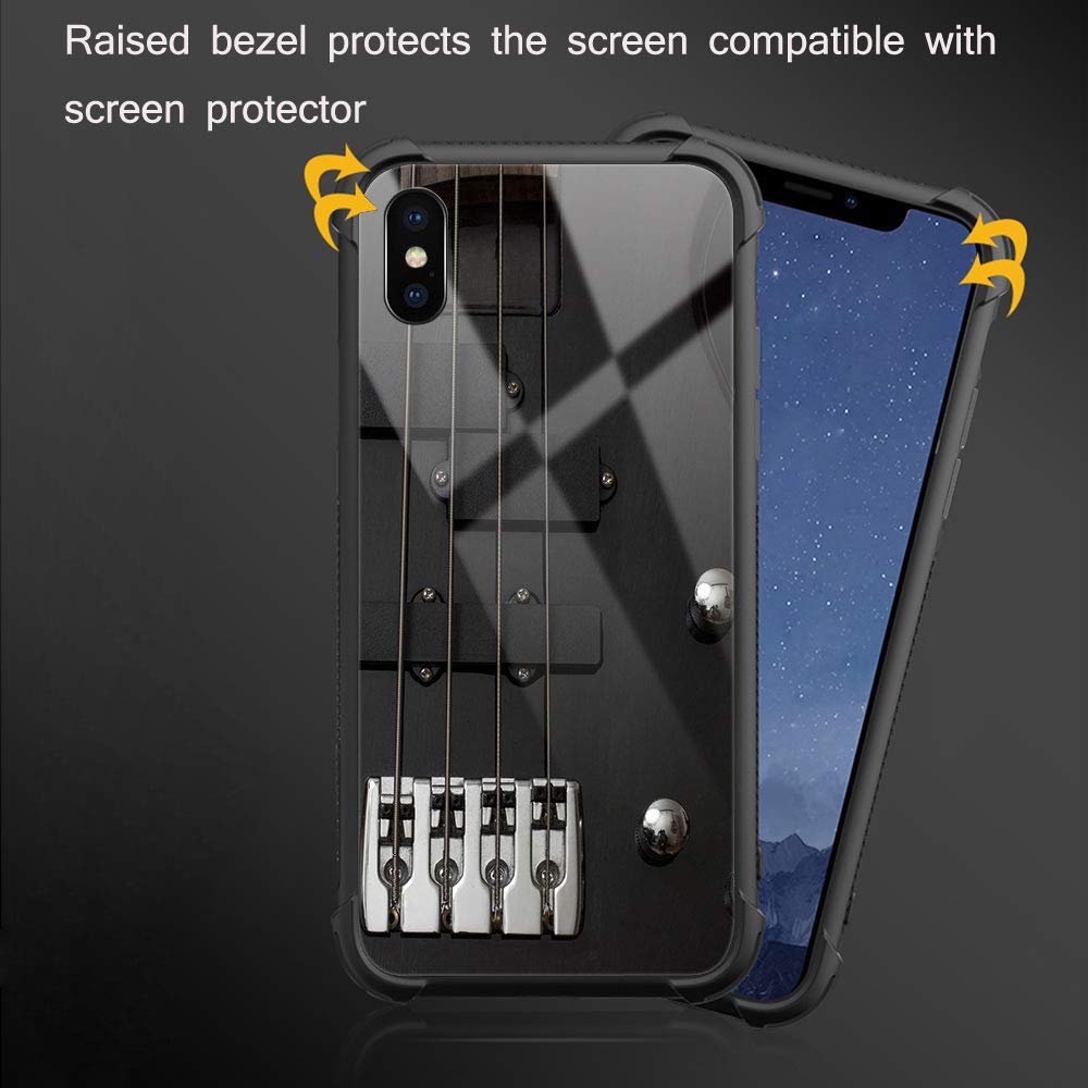 CARLOCA iPhone XR Case - Shockproof Anti-Scratch Hard Back Cover with Guitar Strings Graphic Design | Compatible with iPhone XR | Perfect for Musicians, Guitar Lovers & Daily Protection