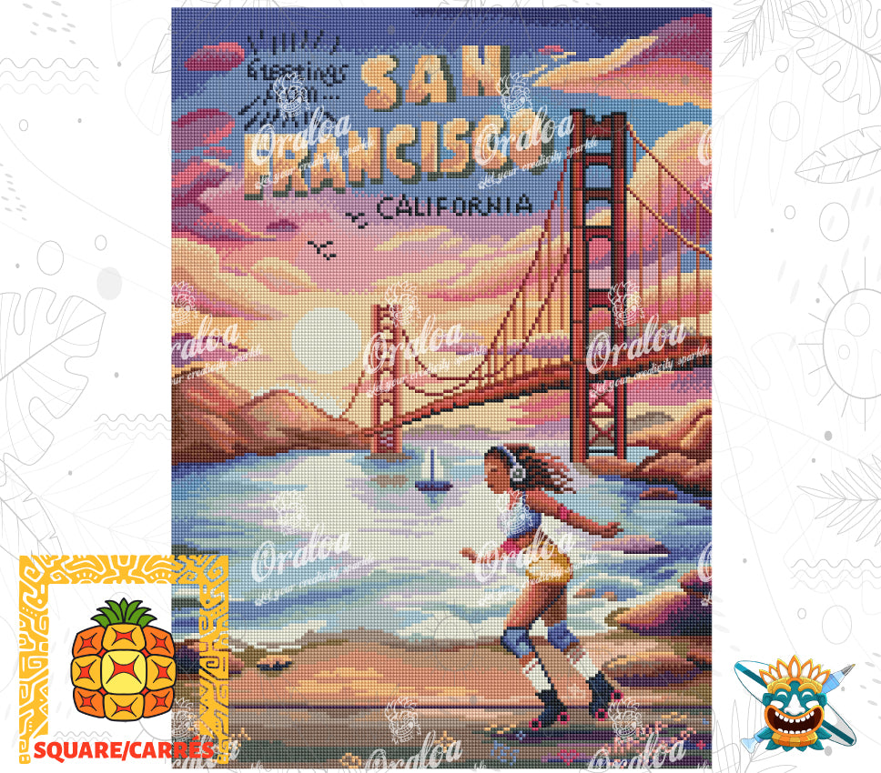 San Francisco Cityscape Art Print by Maria Chetkareva - Stunning Wall Decor for Home & Office
