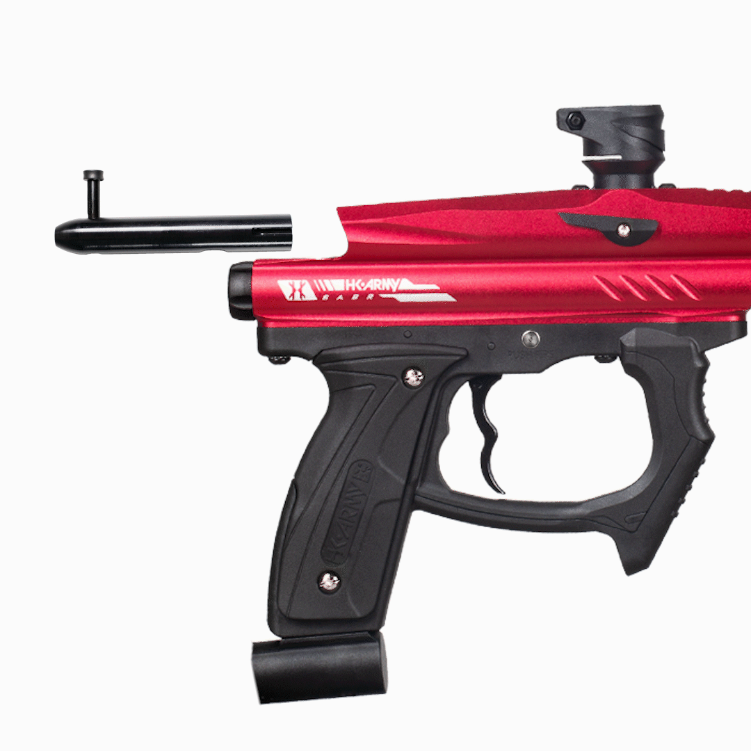 SABR Dust Red / Black Paintball Gun - High-Performance Paintball Marker for Competitive Play & Outdoor Sports