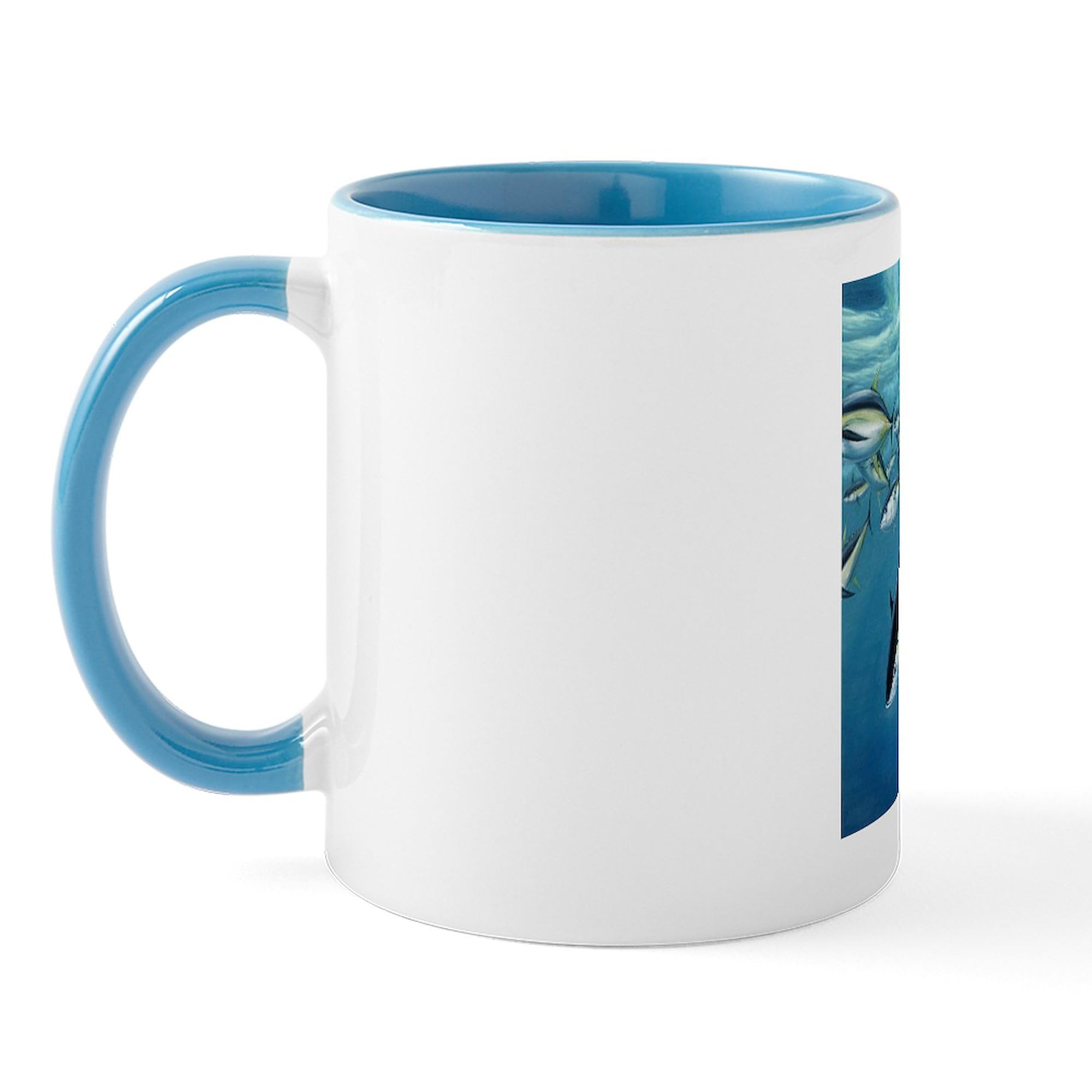 Bluefin Tuna Ceramic Coffee Mug 11 oz (325 ml) - Funny Fish Design for Tea, Hot Chocolate & Office Use - Perfect Gift for Fishermen & Marine Lovers