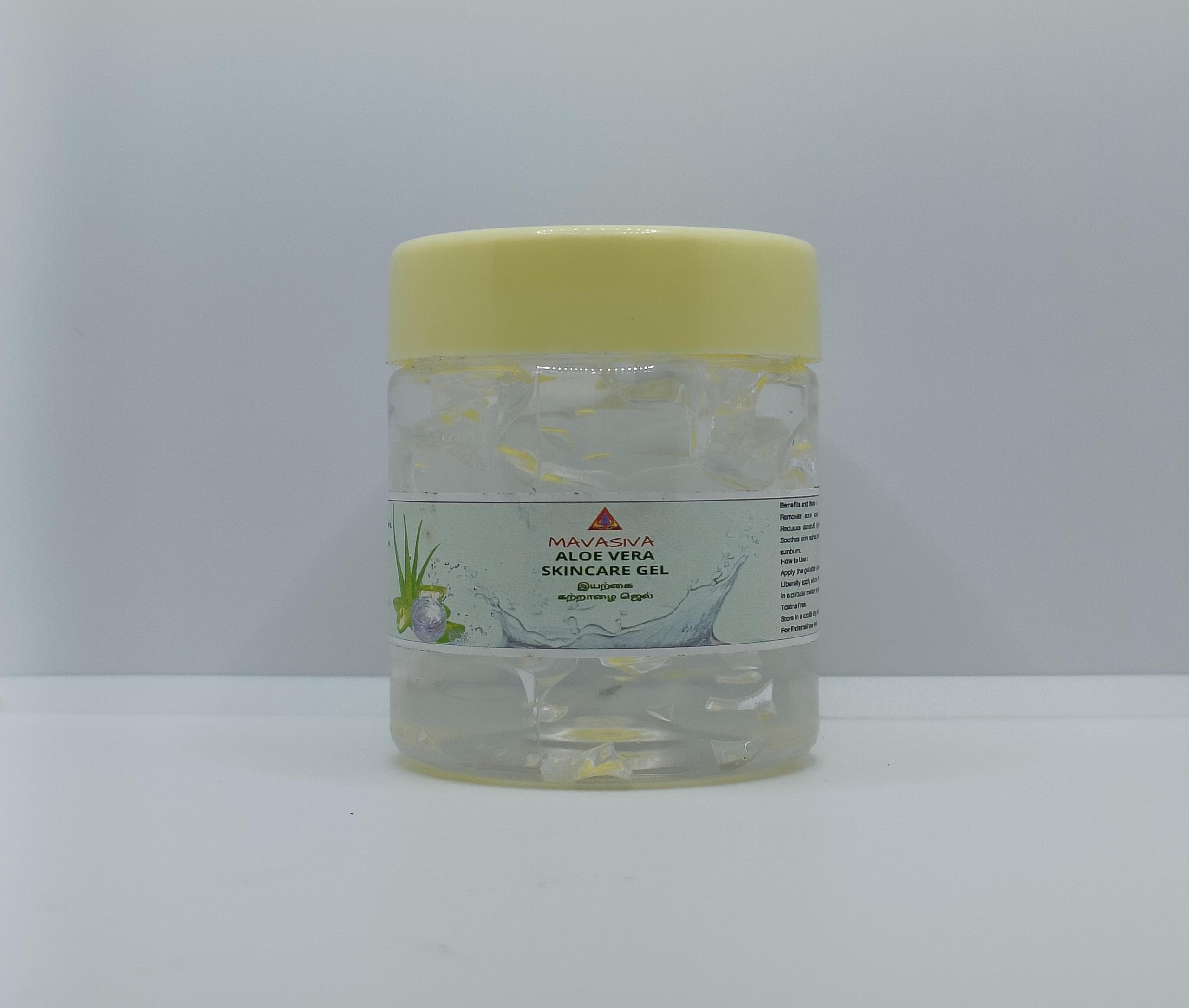 MAVASIVA Pure Aloe Vera Gel for Face & Skin Care - Hydrating, Moisturizing, Soothing Gel for Glowing Skin - Natural Aloe Vera White Gel for Men & Women (100g) - Perfect for Sunburn Relief, After Shave, Hair Mask & Daily Skincare Routine