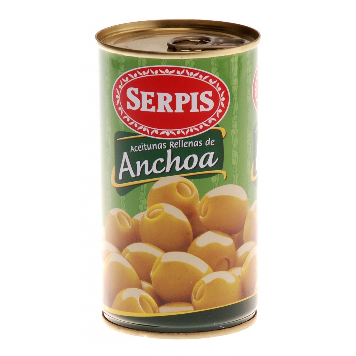Premium Spanish Green Olives Stuffed with Anchovies - Serpis Anchoa Olives (150g) | Gourmet Tapas, Charcuterie Boards & Mediterranean Recipes