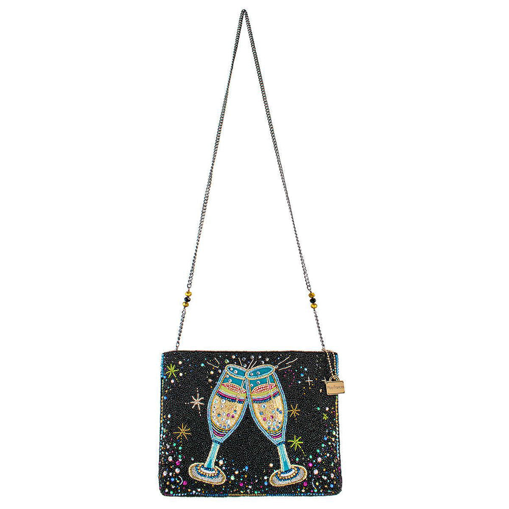 Stylish Mary Frances 'Cheers to That' Crossbody Handbag for Women - Perfect for Parties, Date Nights & Everyday Use