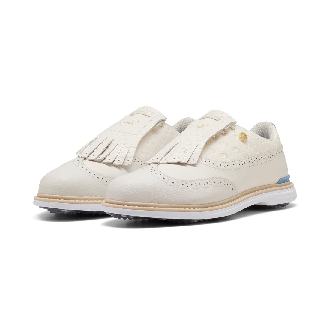 Puma X Arnold Palmer Royale Sneakers - Frosted Ivory & Zen Blue - Men's Casual Shoes for Walking, Running & Gym - Comfortable & Stylish Athletic Footwear