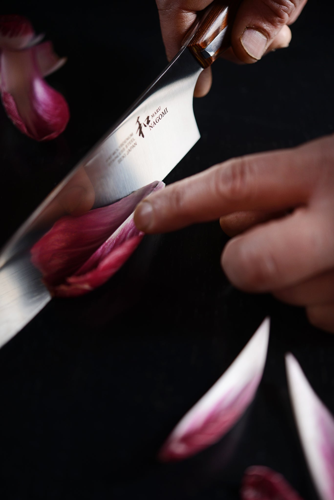 Nagomi Japan 7-Inch Santoku Knife - High Carbon Stainless Steel Blade, Ergonomic Handle - Perfect for Slicing, Dicing, and Mincing Vegetables, Meat & Fish
