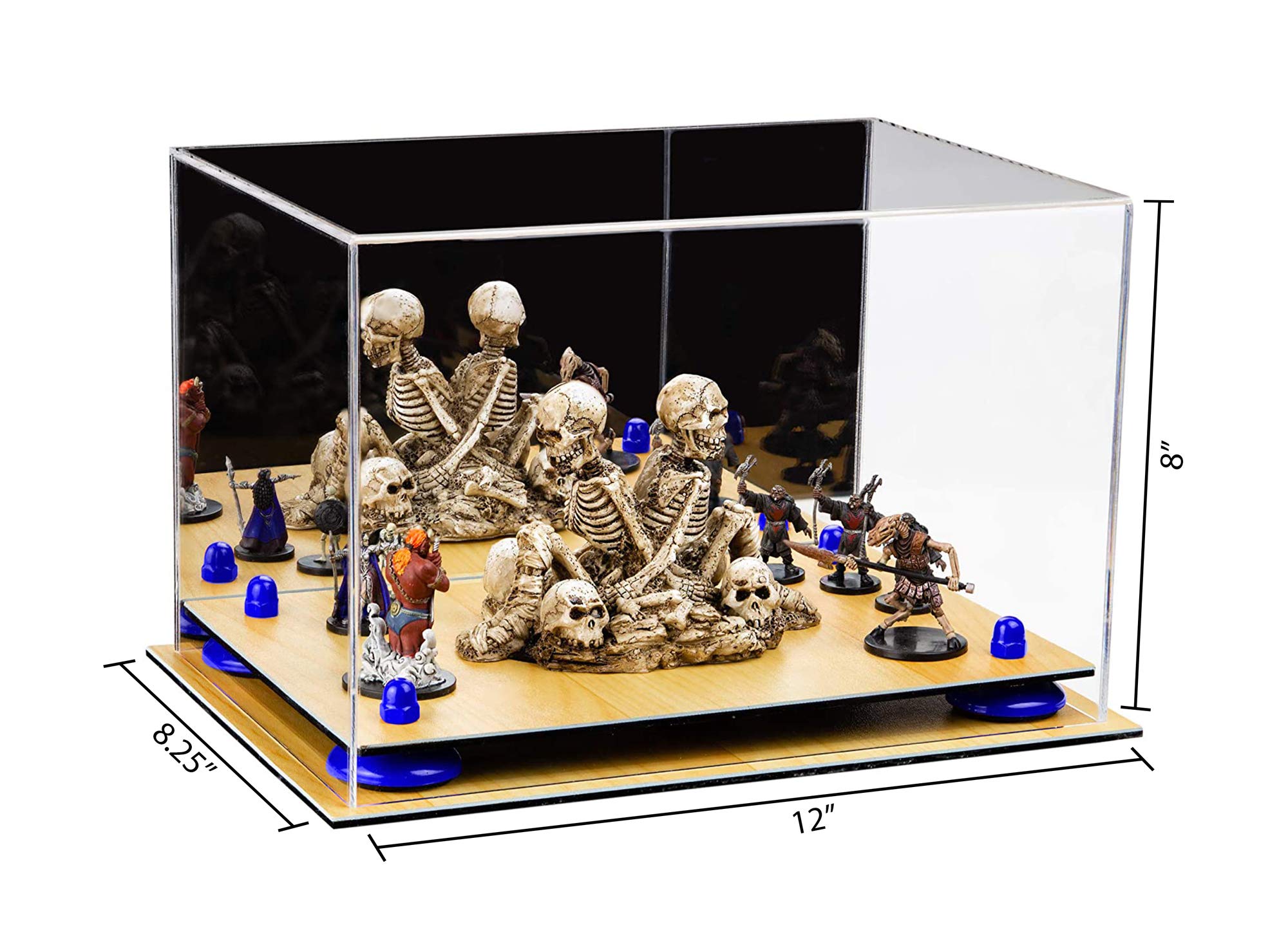 Premium Acrylic Display Case with Mirror - 12