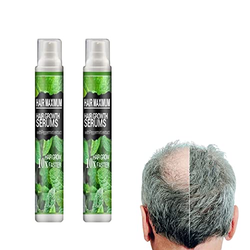 Herbal Hair Growth Essence Spray - Fast Hair Growth Treatment, Anti Hair Loss Formula for Thicker & Healthier Hair - 2 Pack (For Daily Use & Scalp Care)
