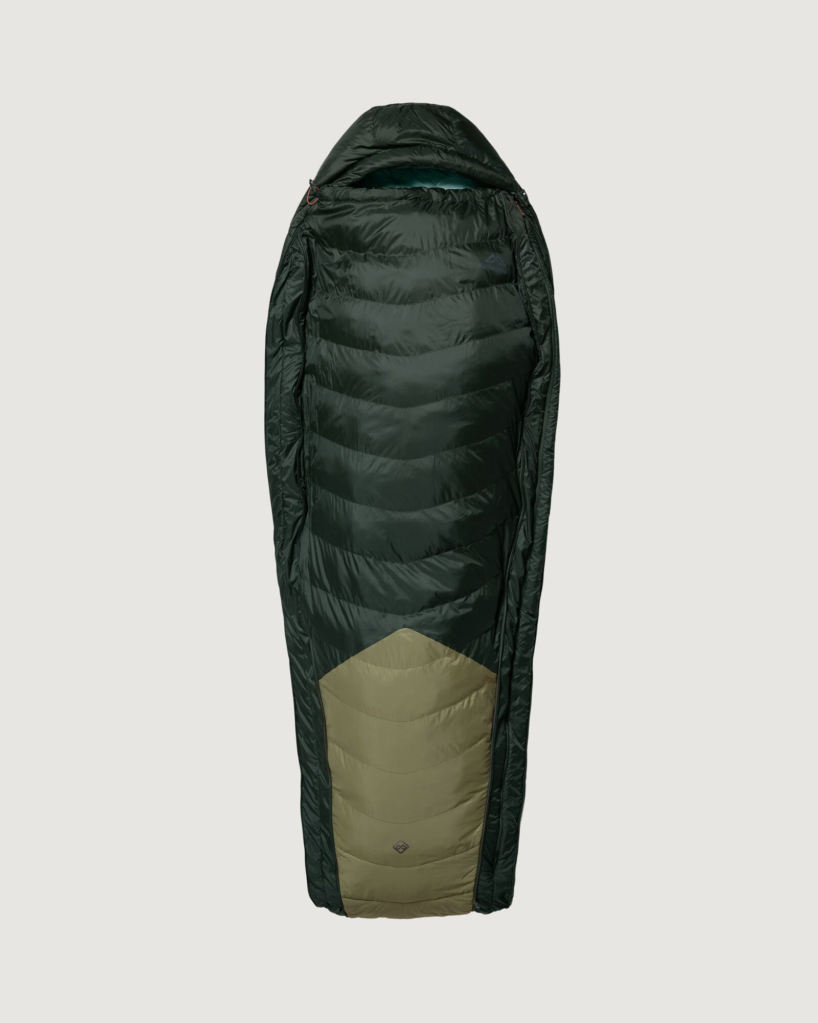 Vurso 6°C Sleeping Bag - Lightweight & Compact for Camping, Hiking, Backpacking - Dark Moss/Beech Color - Perfect for Outdoor Adventures