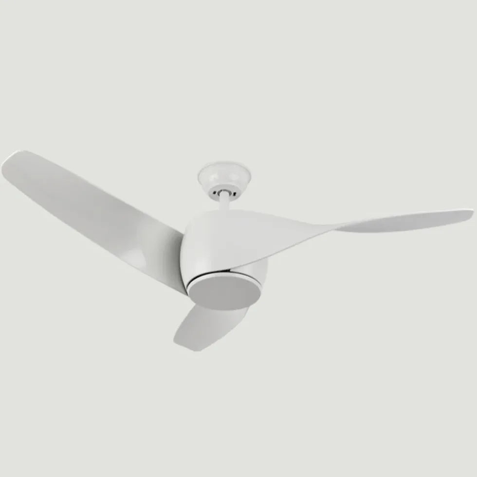 3-Blade Wooden Ceiling Fan with LED Light - Modern Low Profile Design for Bedroom, Living Room & Office - Quiet Energy Efficient Air Circulation