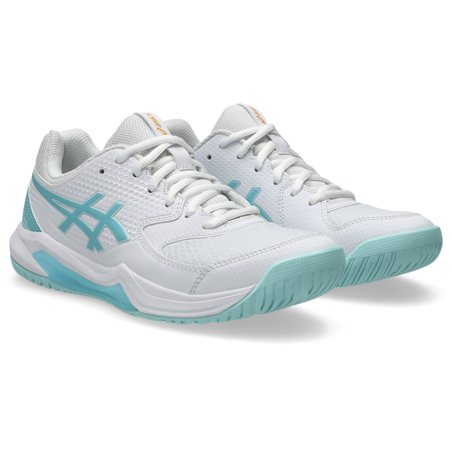 Women's Dedicate 8 Pickleball Shoes - White/Energy Aqua | Lightweight & Supportive Court Shoes for Pickleball & Tennis | Perfect for Competitive Play & Casual Wear