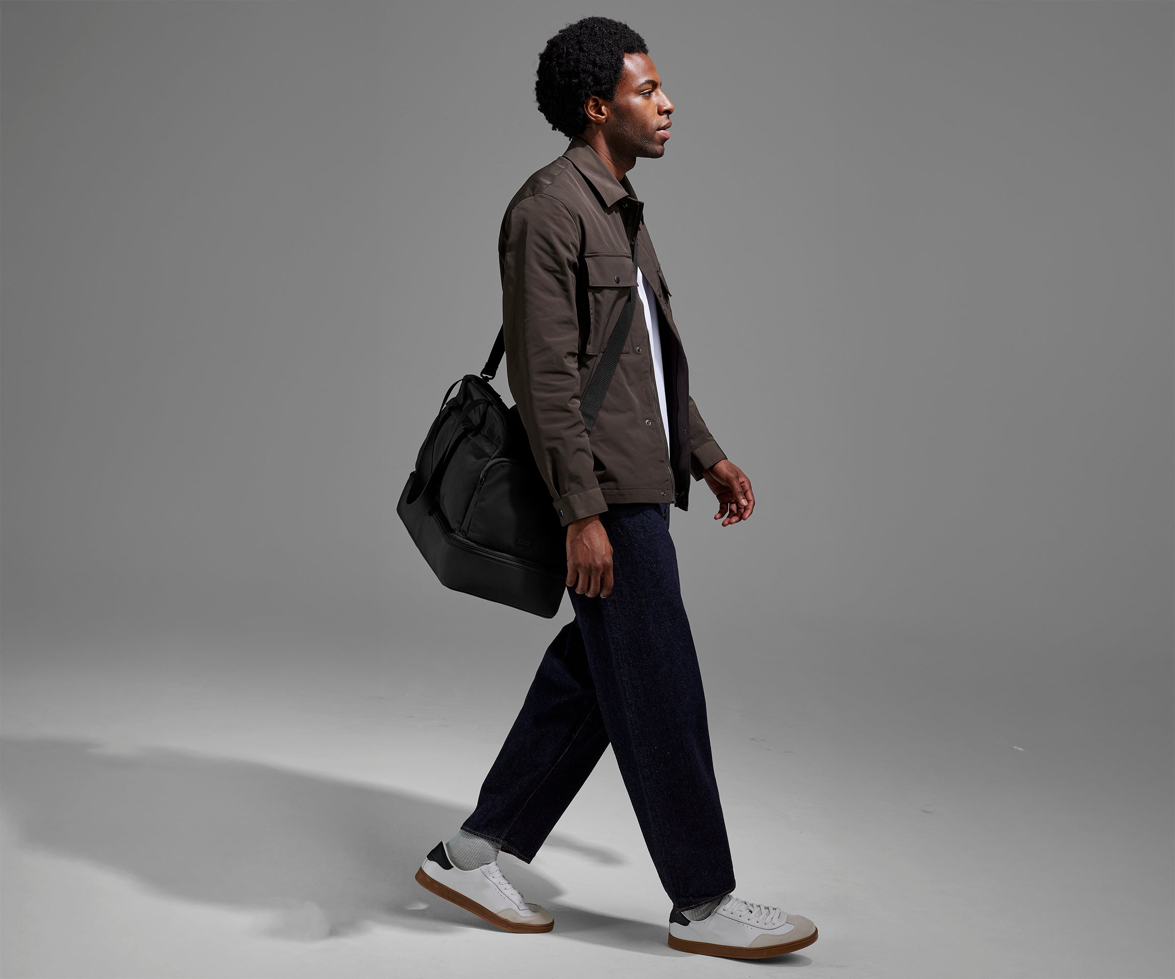 Jet Black Featherlight Weekender Bag - Stylish & Durable Carry-On for Travel, Gym, or Weekend Getaways
