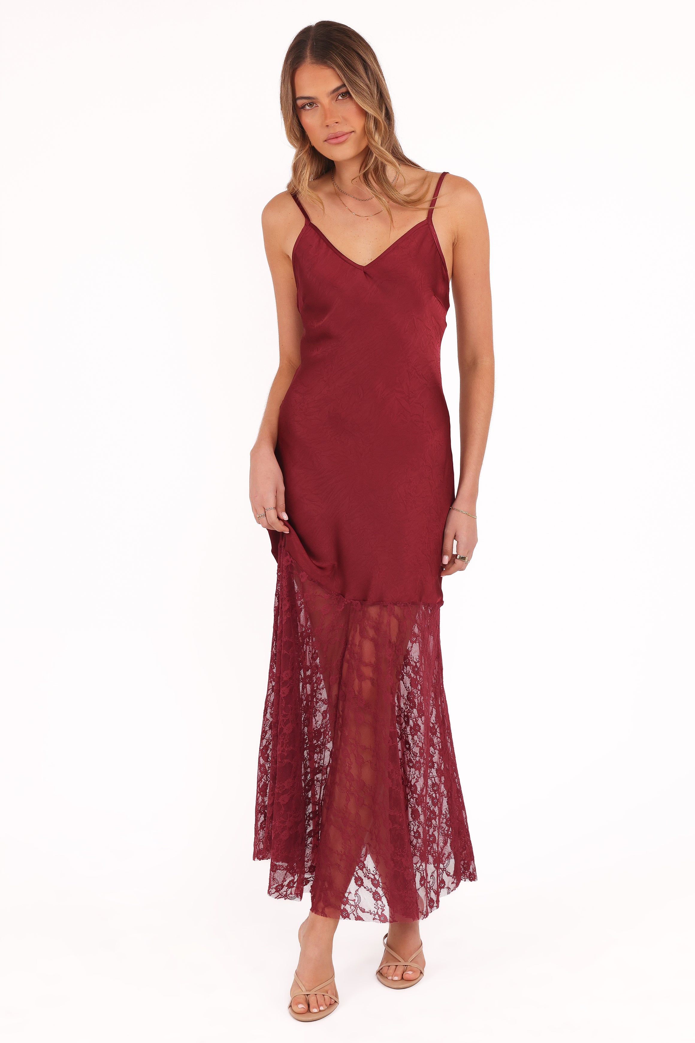 Elowyn Maxi Dress - Flowy Long Summer Dress with Cherry Print | Perfect for Beach, Vacation & Casual Outings