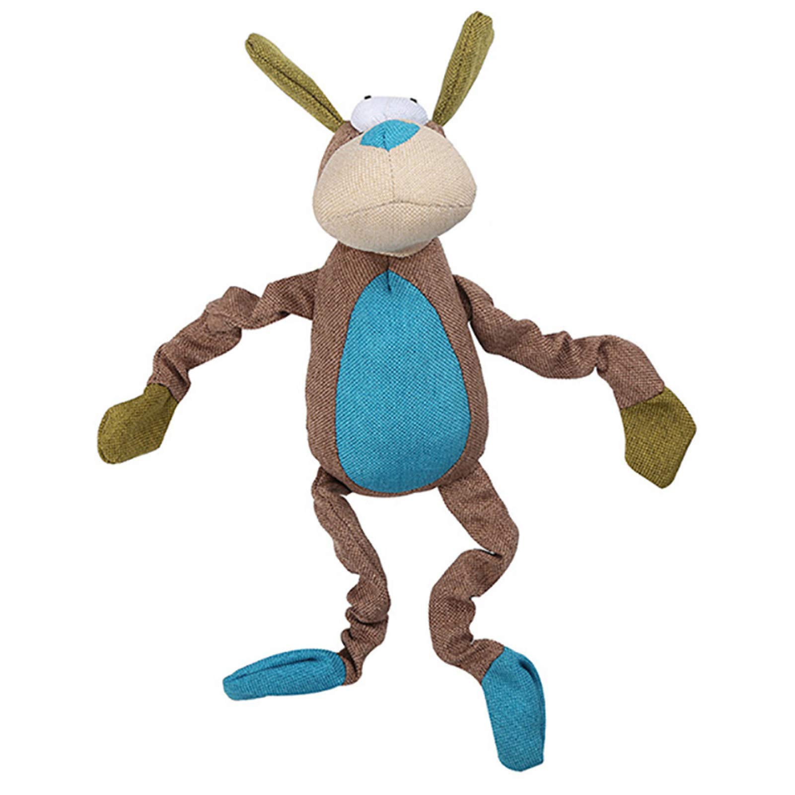 Stress Relief Toy for Adults & Kids - Soft Plush Dog Puppy Chew Toy with Squeaky Sound - Cute Animal Molar Teeth Chewing Toy for Anxiety Relief & Sensory Play - Perfect for Home, Office, and Travel Use