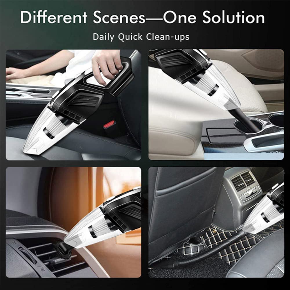 Powerful 6KPA Car Vacuum Cleaner - Compact for Car & Home Use