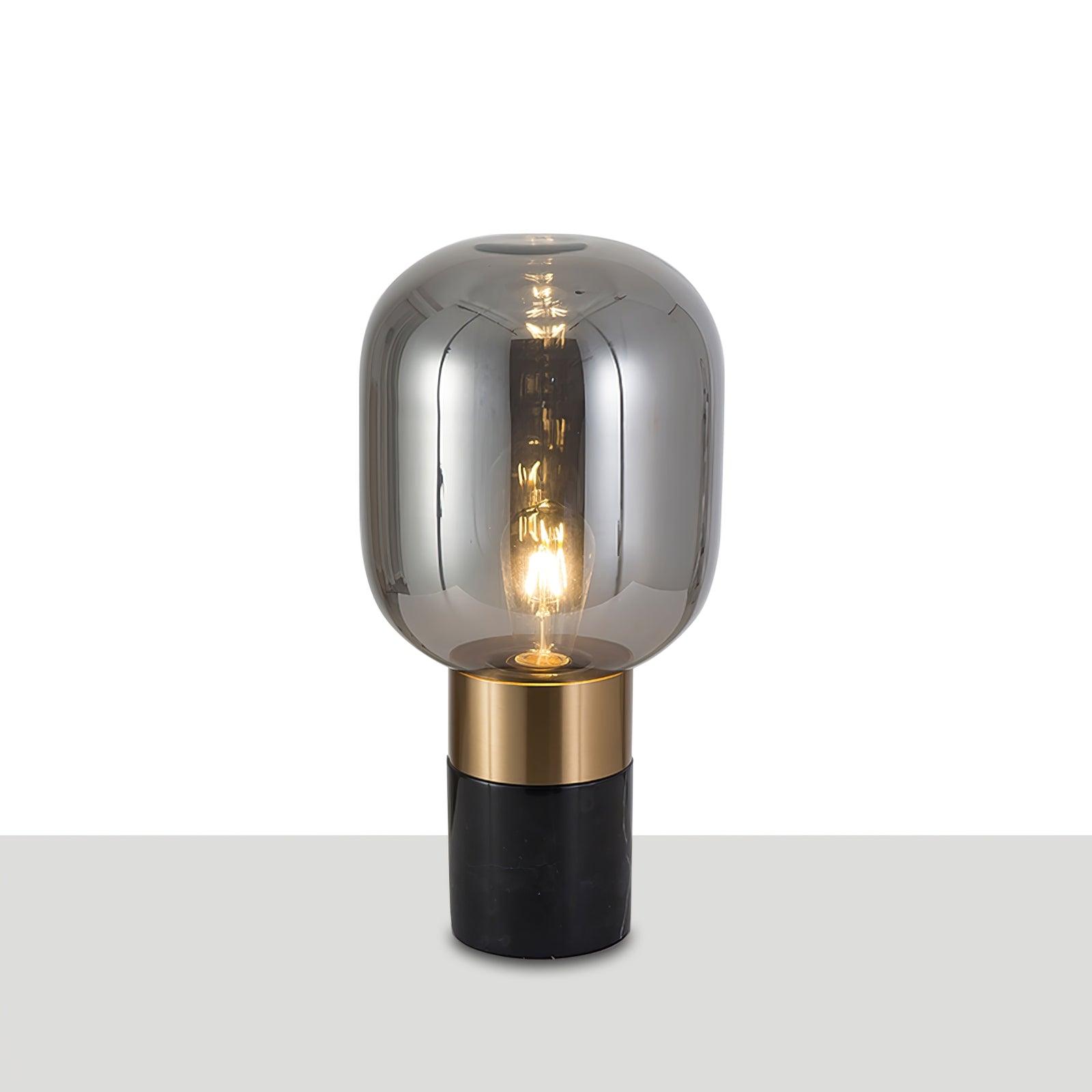 Modern Storm Marble Table Lamp - Elegant Home & Office Decor for Bedroom, Living Room, and Study - Dimmable LED Lighting with USB Port