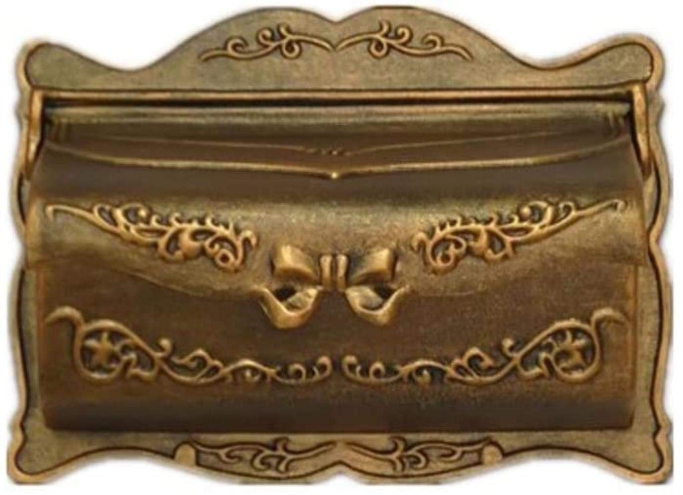 Bronze & Gold Mailbox-Mounted Newspaper Holder - Outdoor Community Letter Box for Newspapers & Mail - Perfect for Suburban Homes, Apartments & Neighborhoods