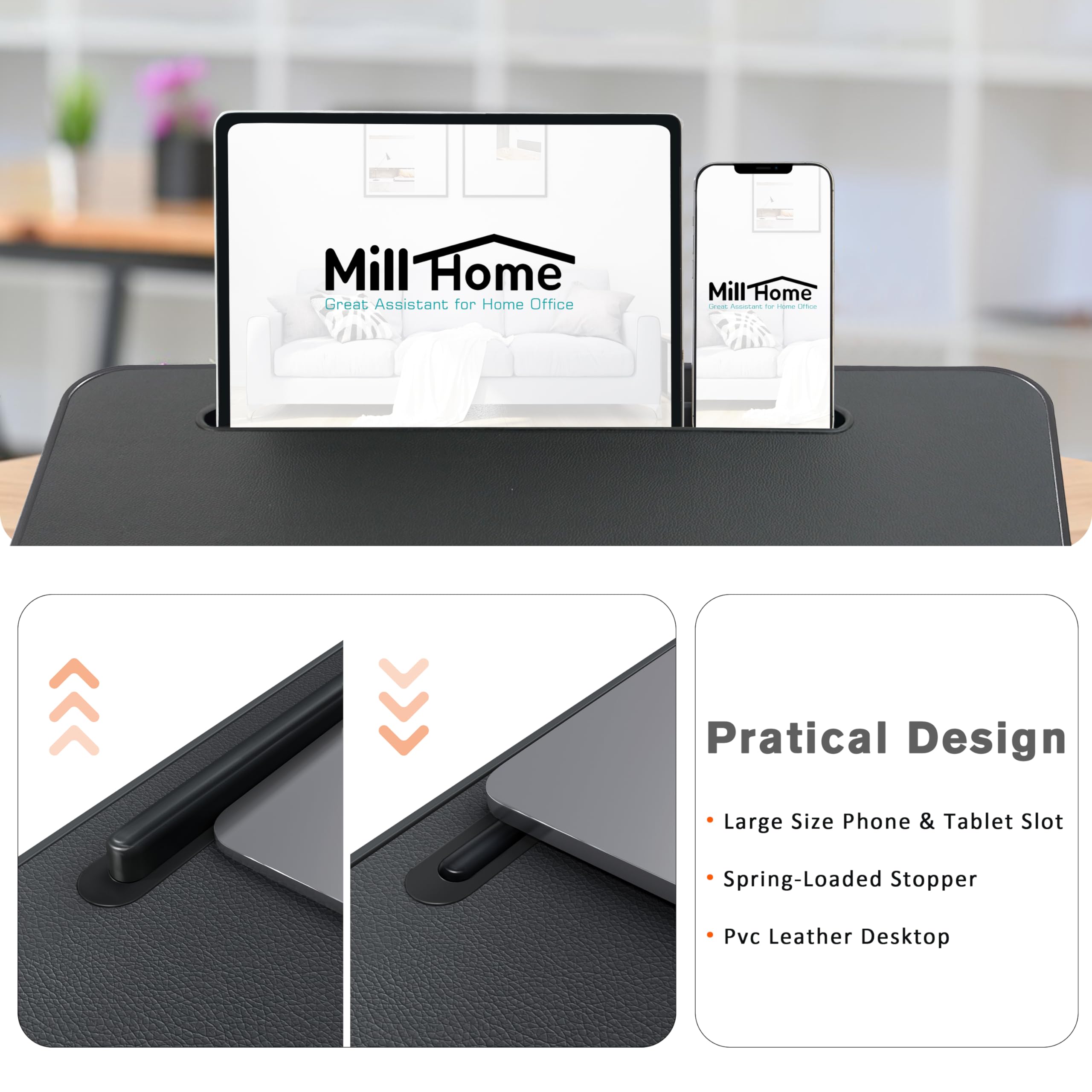 Portable Laptop Lap Desk with Cushion for 17