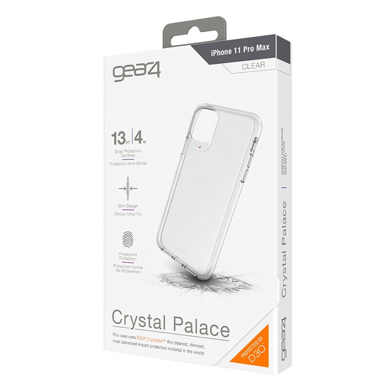 Gear4 Crystal Palace Clear Case for iPhone 11 Pro Max - Slim Protective Cover with Shock Absorption | Perfect for Everyday Use, Travel & Outdoor Activities