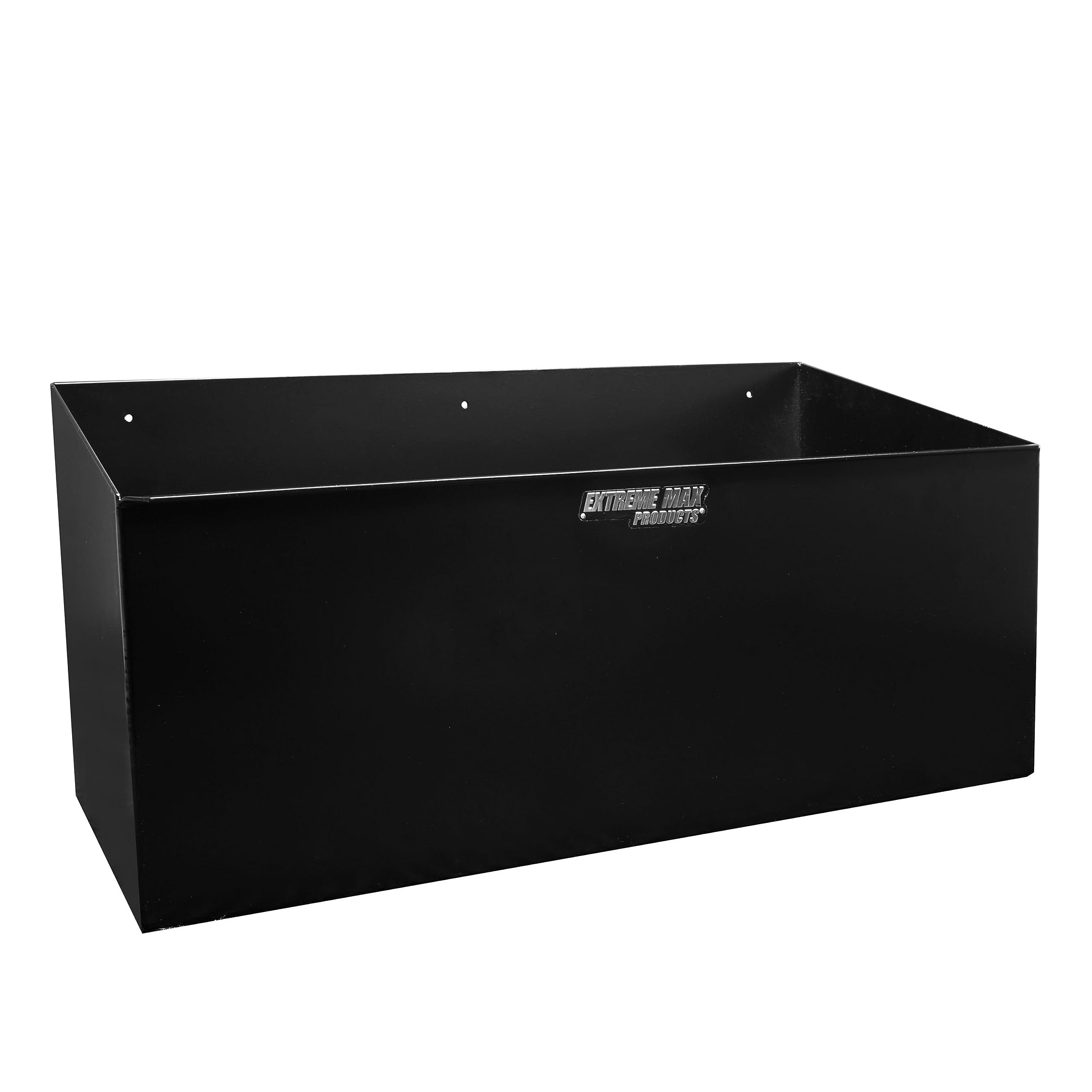 Extreme Max 5001.6154 Heavy-Duty Aluminum Dual Fuel Jug Holder - Fits Two 5 Gallon Gas Cans - Garage, Workshop & Race Trailer Storage Organizer - Black - Perfect for Automotive, Marine & Outdoor Fuel Storage