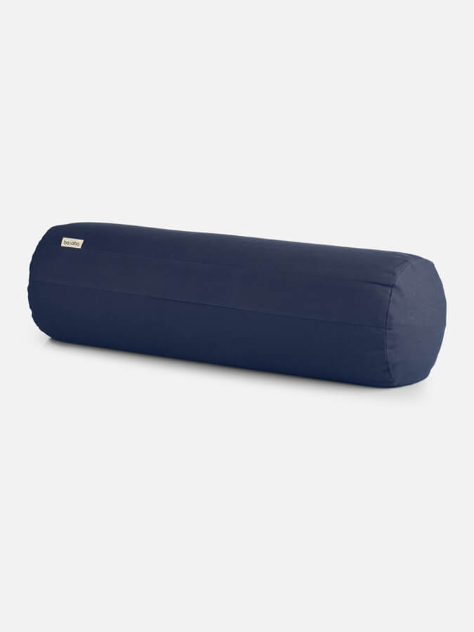 Organic Cotton Buckwheat Meditation Yoga Bolster Pillow - Support for Yoga, Meditation & Relaxation - Perfect for Home, Studio & Travel Use