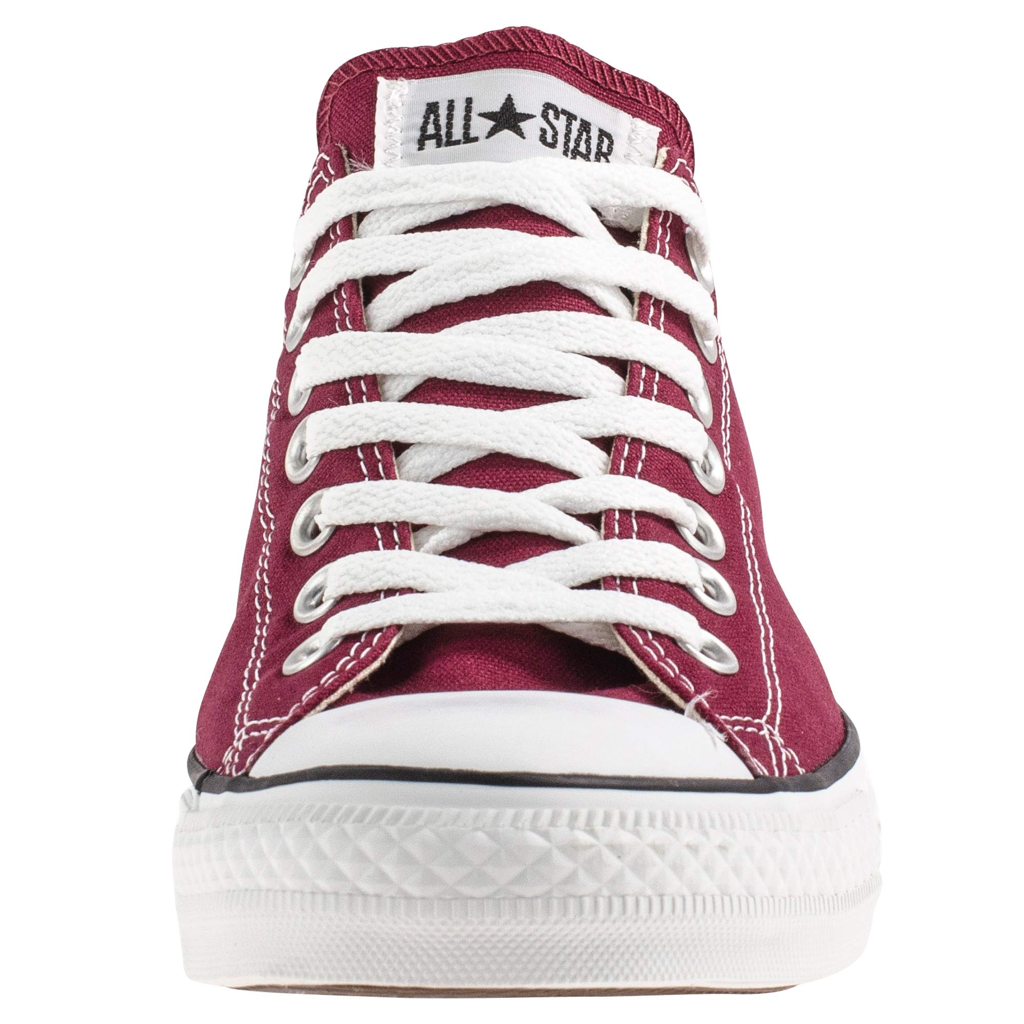 Converse All Star Classic Low Top Sneakers for Men & Women - Maroon Canvas Casual Shoes for Everyday Wear, Street Style & Fashion Outfits