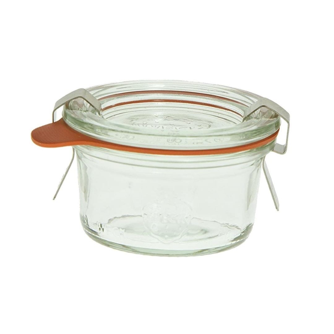 Weck Mini Mold Jar 50ml (1.7 Oz) - Perfect for Jam, Honey, Spices & DIY Crafts - Ideal for Home Kitchen & Gift Packaging