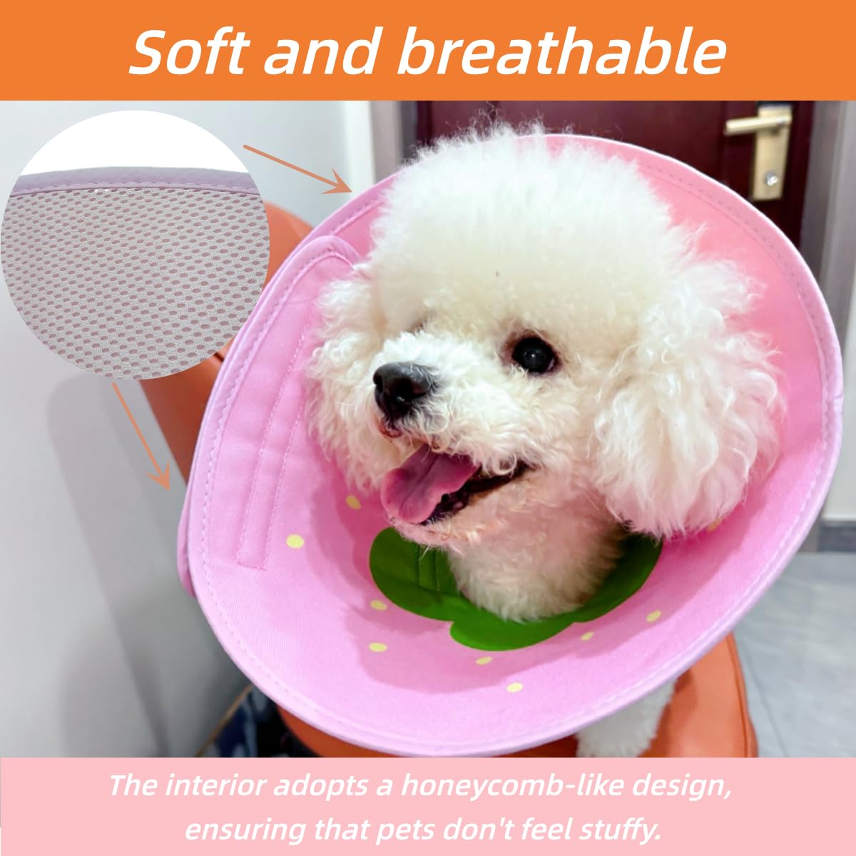 **Soft Adjustable Dog Cone Collar for Post-Surgery Recovery – Comfortable Donut XL E-Collar for Small & Medium Dogs & Cats – Prevents Licking & Scratching – Perfect for Wound Healing & Pet Comfort**