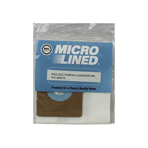 DVC Fairfax Canister Micro Allergen Vacuum Cleaner Bags - 63 Pack | Made in USA | HEPA Filtration for Dust Mites, Pet Dander & Allergens | Ideal for Allergy Sufferers & Pet Owners