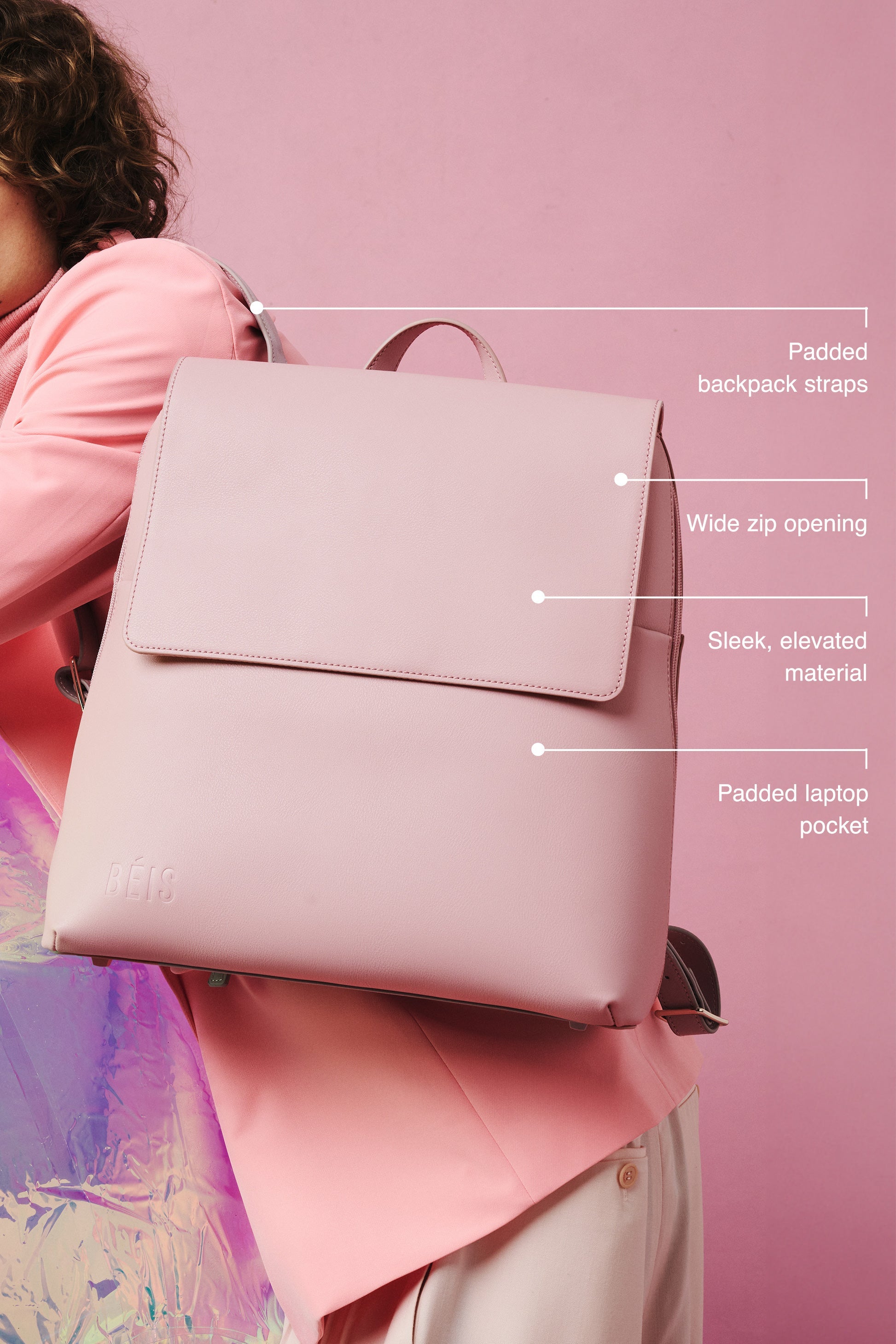 The Wicked Backpack in Wicked Pink - Stylish & Durable School & Travel Backpack for Women & Teens - Perfect for College, Hiking & Everyday Use