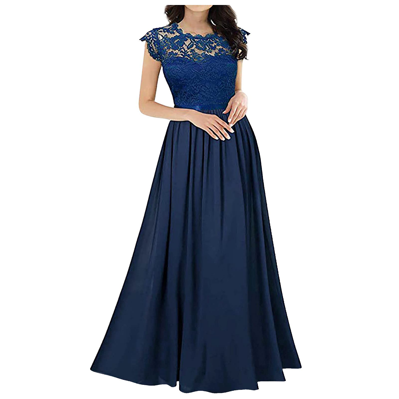 Elegant Floral Long Dress - Vintage Summer & Fall Cocktail Dress for Women | Perfect for Weddings, Parties & Special Occasions