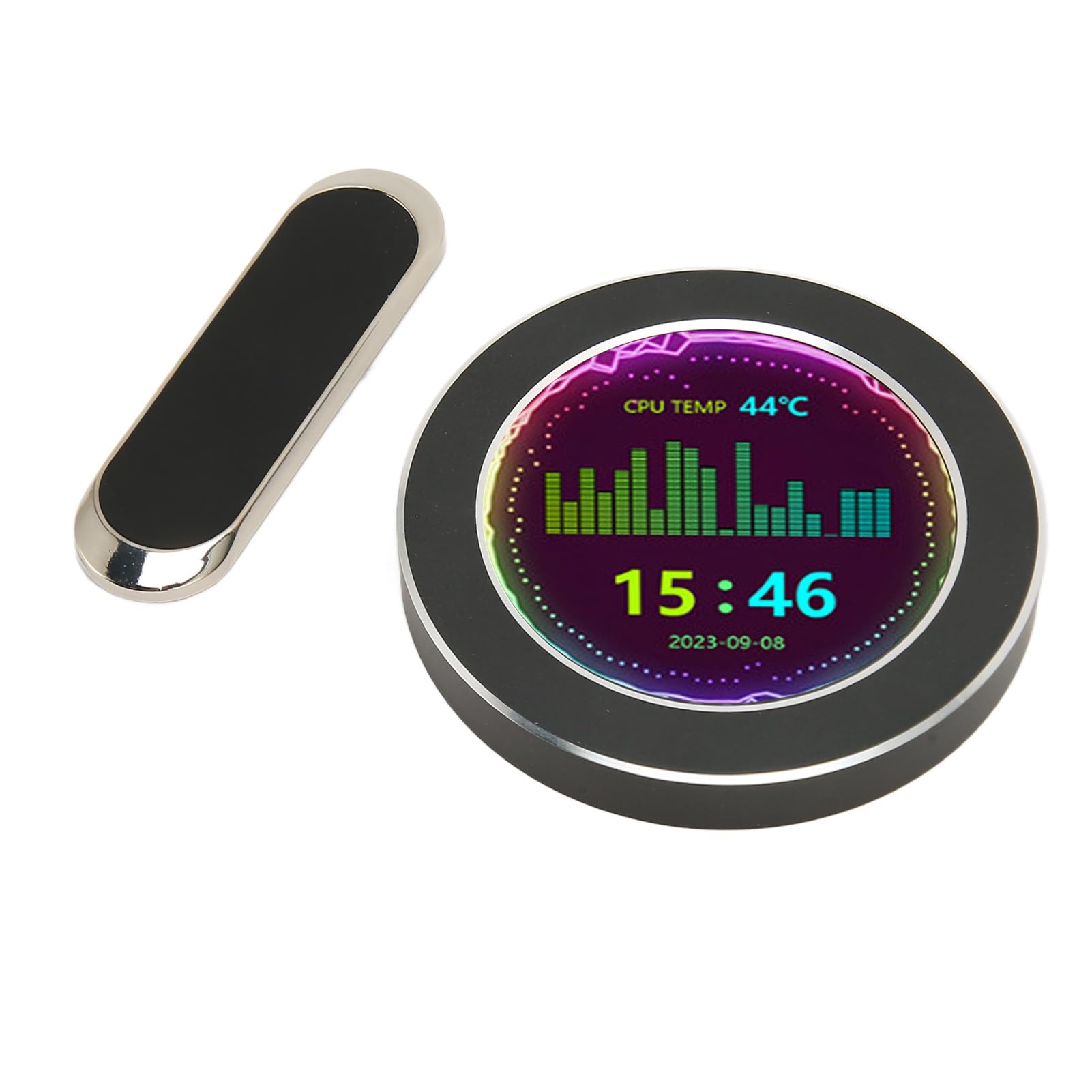 Yunseity 2.1 Inch LCD Computer Temperature Monitor - Easy to Use CPU Data Display for PC Desktop (Black) | Perfect for Gaming Rigs, Workstations & Home Office Setups