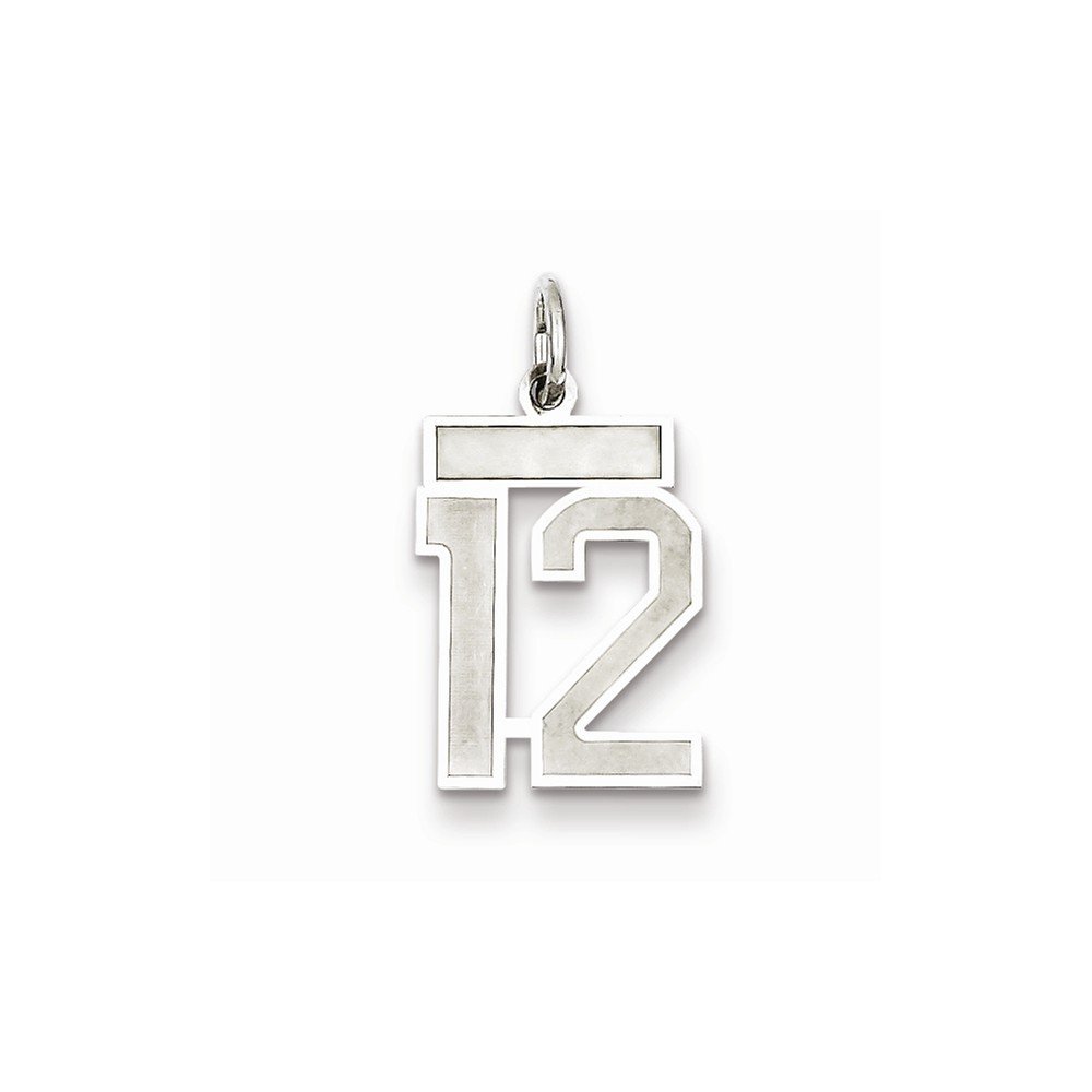 0.925 Sterling Silver Small Satin Finish Number 0 Charm - Perfect for Jewelry Making, Bracelets, Necklaces & DIY Craft Projects