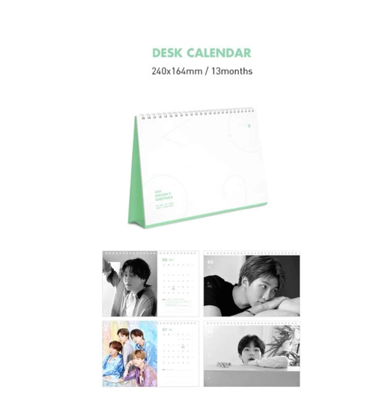 BTS Bangtan Boys 2020 Season's Greetings Calendar Set with Making DVD & Love Yourself 'Tear' Silicon ID Card Badge Holder - Kpop Merchandise for ARMY Fans | Perfect for Collectors, Room Decor, and Fan Meetings