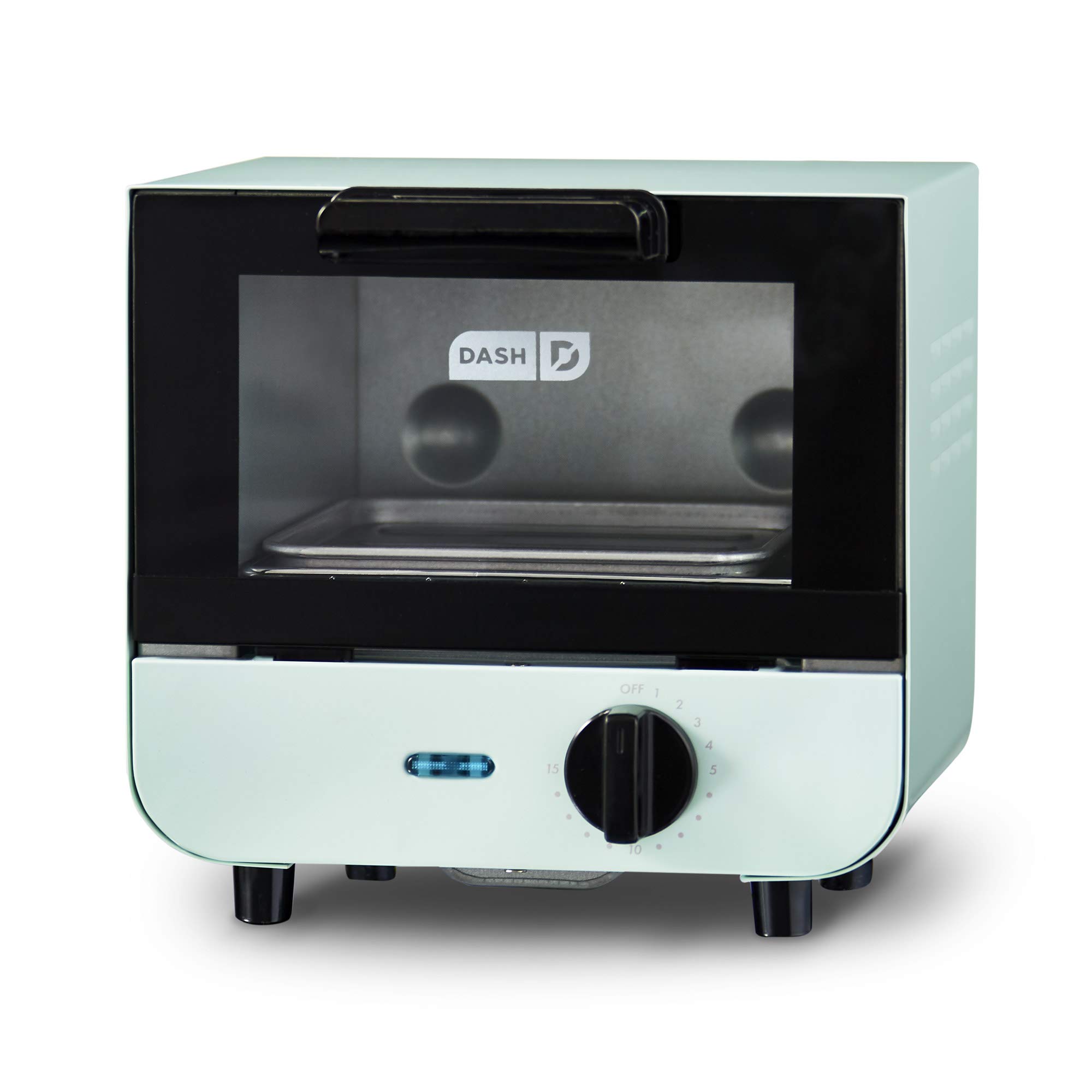 DASH Mini Toaster Oven and Waffle Maker Combo - 2-in-1 Compact Appliance for Individual Portions in Aqua Blue | Perfect for Dorms, Small Kitchens & Quick Breakfasts