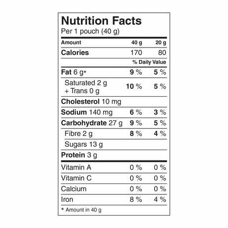 Dare Bear Paws Chocolate Chip Cookies 8.5oz (240g) - Pack of 12 - Imported from Canada - Perfect for Snacking, Lunchboxes & Office Treats