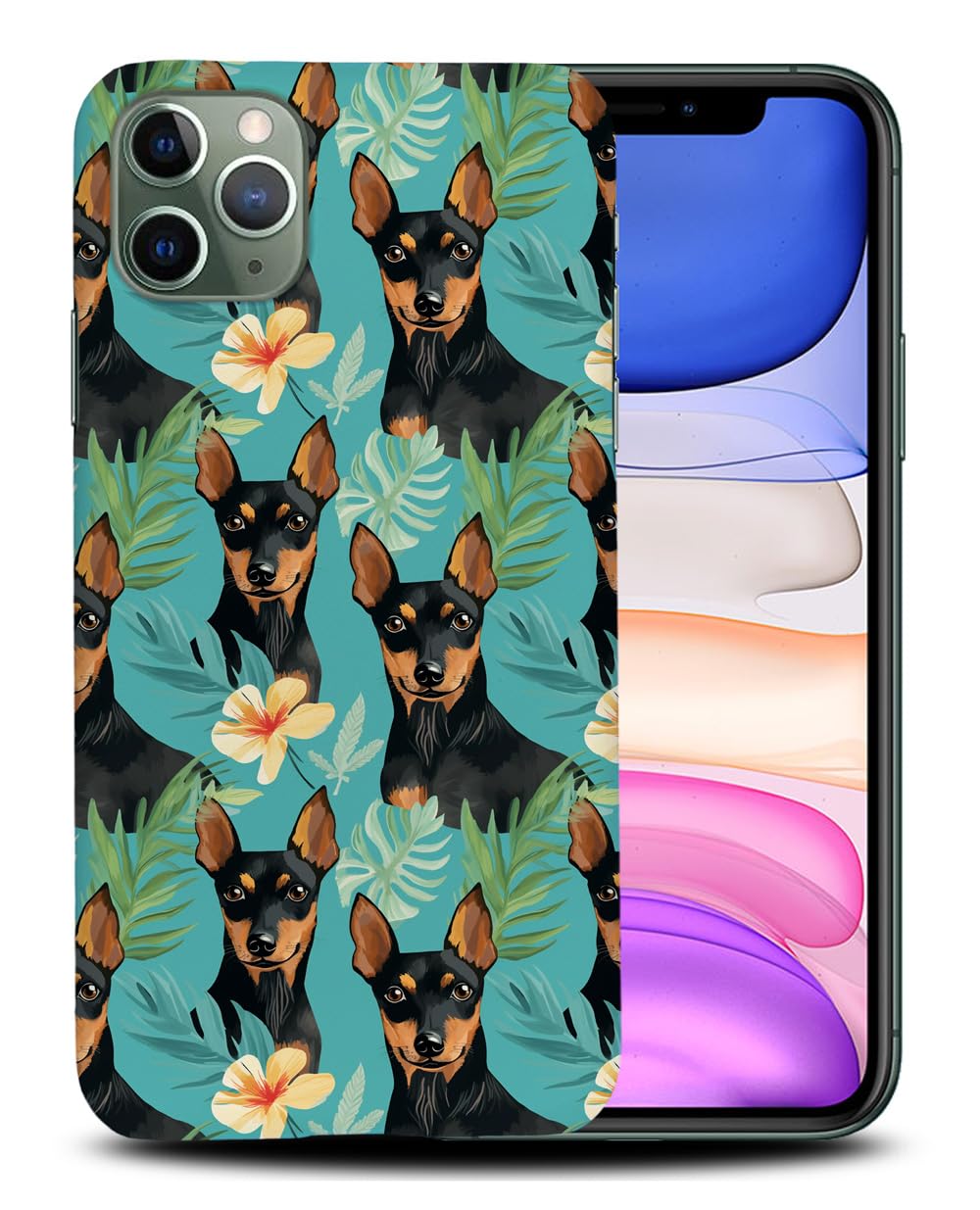 Stylish Manchester Terrier Puppy Design Durable Polycarbonate Phone Case for Apple iPhone 11 Pro Max - Perfect for Dog Lovers & Everyday Protection
