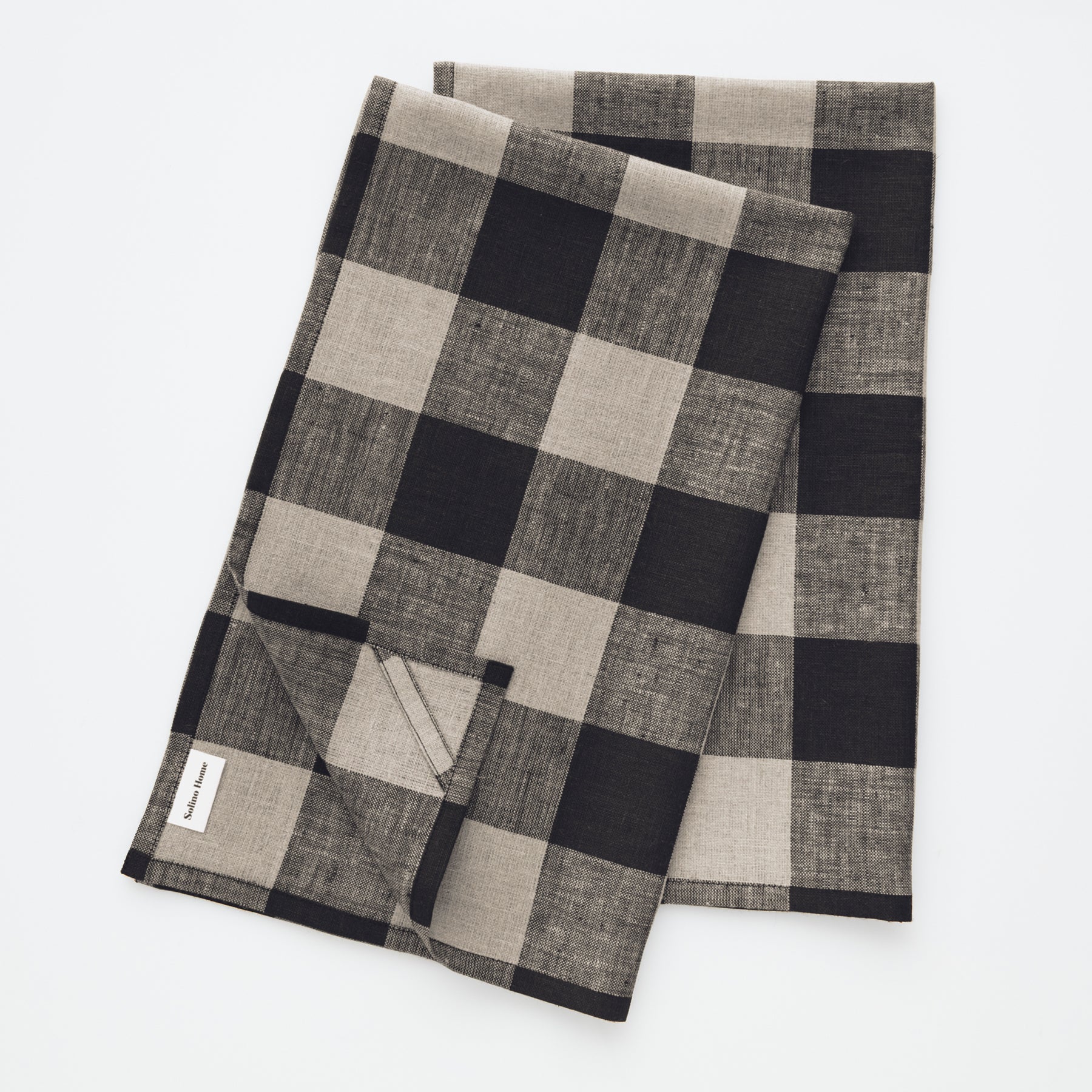 Buffalo Check Cotton Kitchen Towels Set of 2 - Absorbent & Durable Dish Cloths for Drying Dishes, Cleaning Countertops & Kitchen Decor - Red & Black Plaid Design
