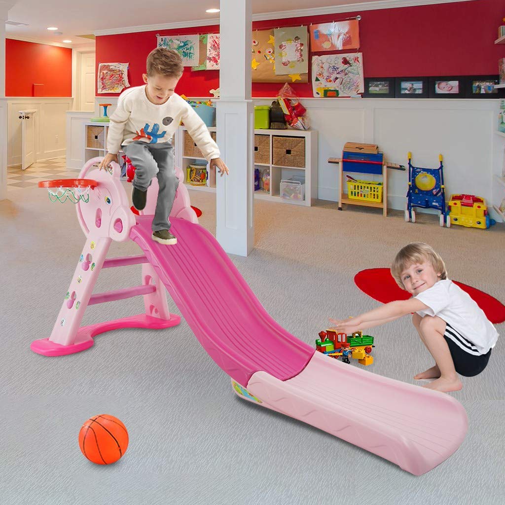 Sturdy Kids Freestanding Slide & Climber - Indoor & Outdoor Toddler Playground Toy for Backyard, Park, and Playroom Fun | Safe & Durable Playset for Active Children