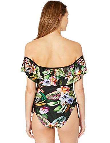 YDX Women's Off Shoulder Ruffled One Piece Swimsuit - Flounce Design Bathing Suit for Beach, Pool & Vacation | Comfortable & Stylish Swimwear