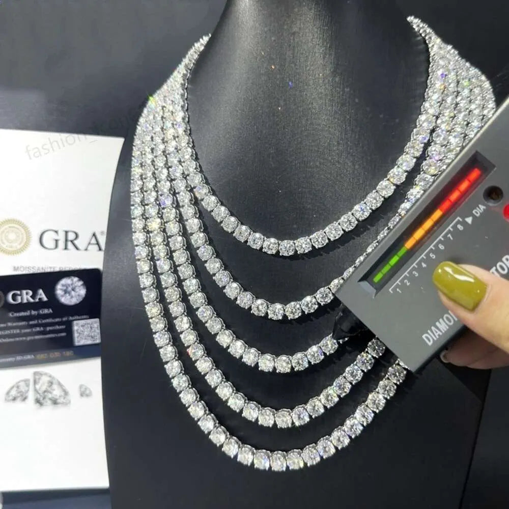 21K Gold Plated Moissanite Cuban Link Chain Necklace for Men & Women | Iced Out Hip Hop Jewelry | Perfect for Parties, Weddings & Gifting
