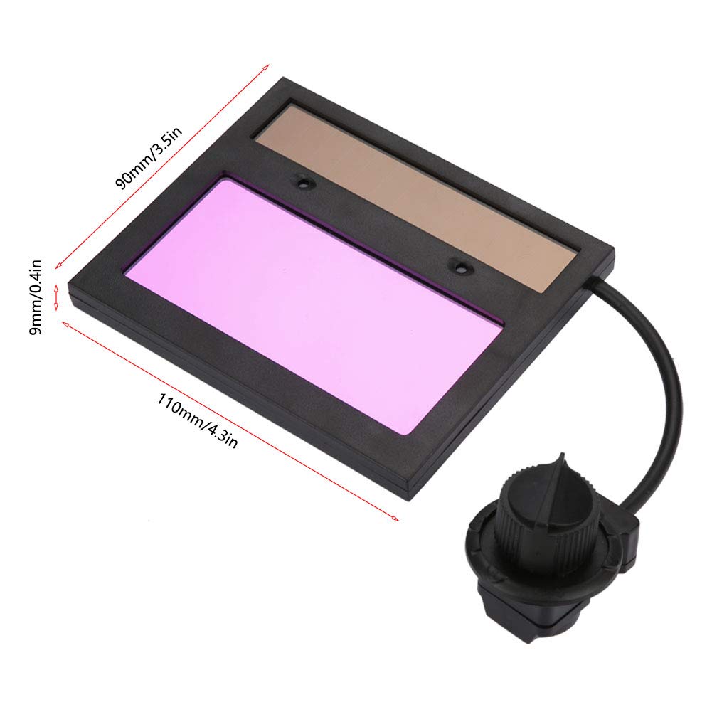 Solar Auto Darkening Welding Helmet Lens TX500C - 110x90mm Solar Powered Welding Mask with Adjustable Shade for Eye Protection | Ideal for MIG, TIG, ARC Welding & Metal Fabrication
