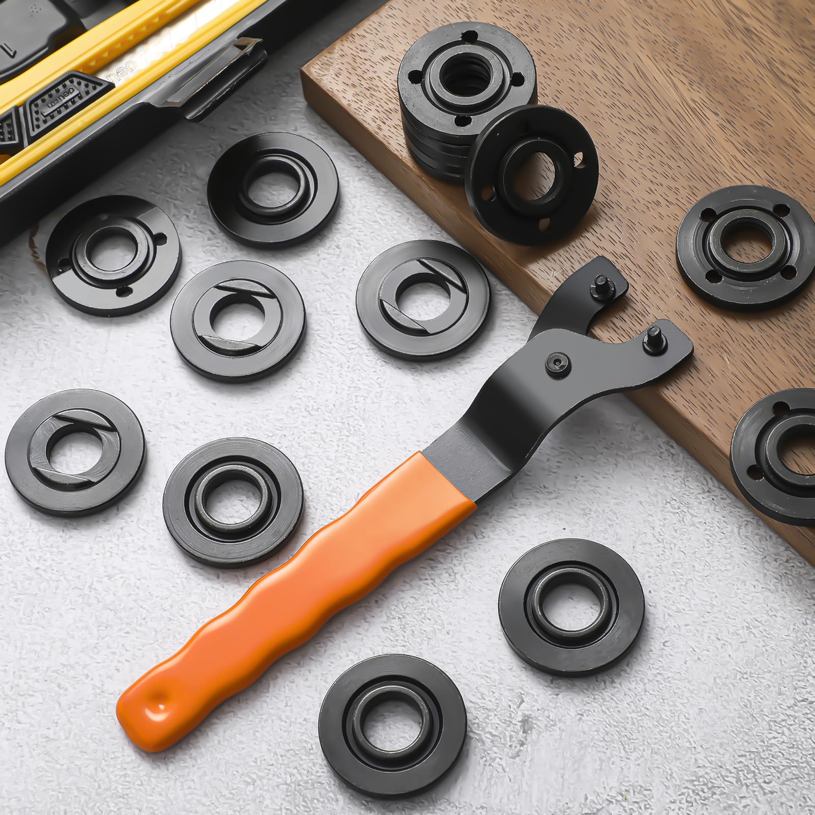 Hicarer 25-Piece Angle Grinder Nut Wrench Kit - 5/8